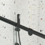Porte de douche pivotante pivotante avec verre trempé-113150669