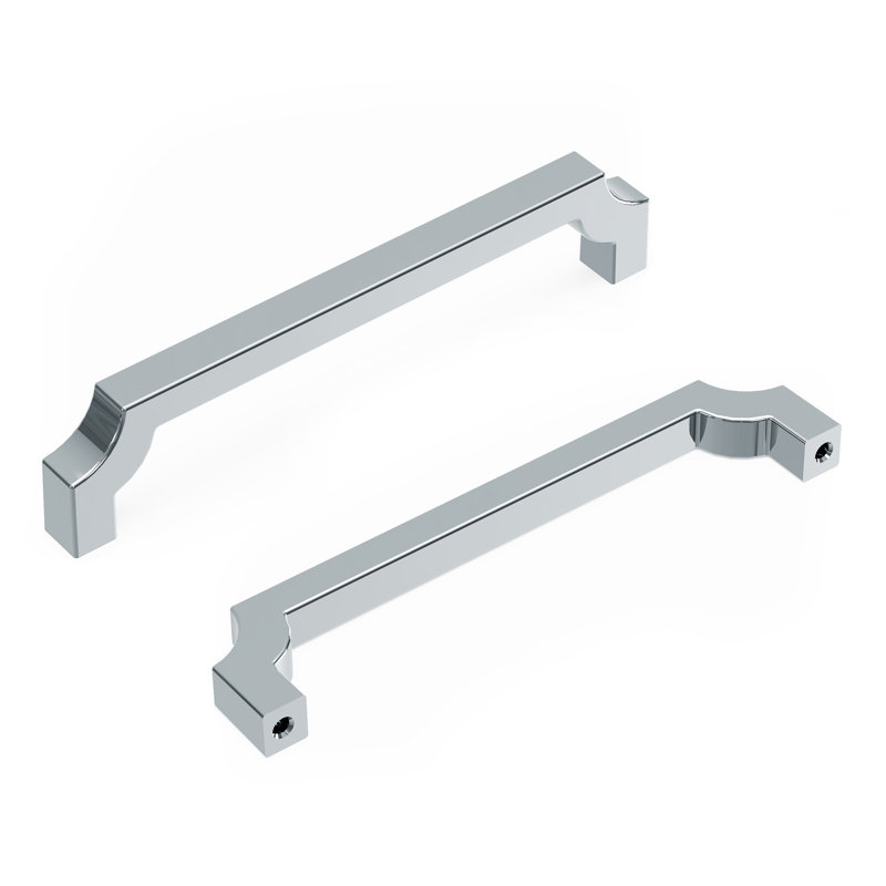 Monarch Collection Handle Pull - 5-1/16" Center to Center Cabinet Pull Chrome - Transitional Hardware for Drawers & Cabinets