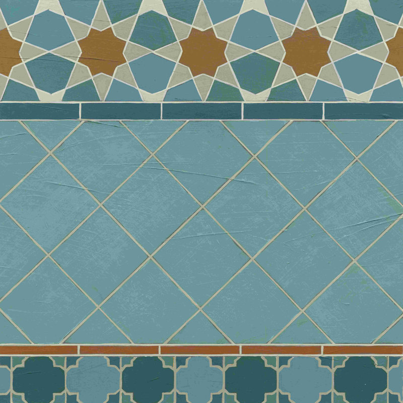 Carreau marocain I, H 12 po x l 12 po