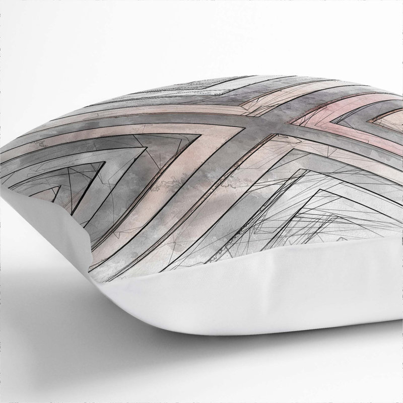 Square Throw Cushion, 55cm H x 55cm W x 20cm D, White