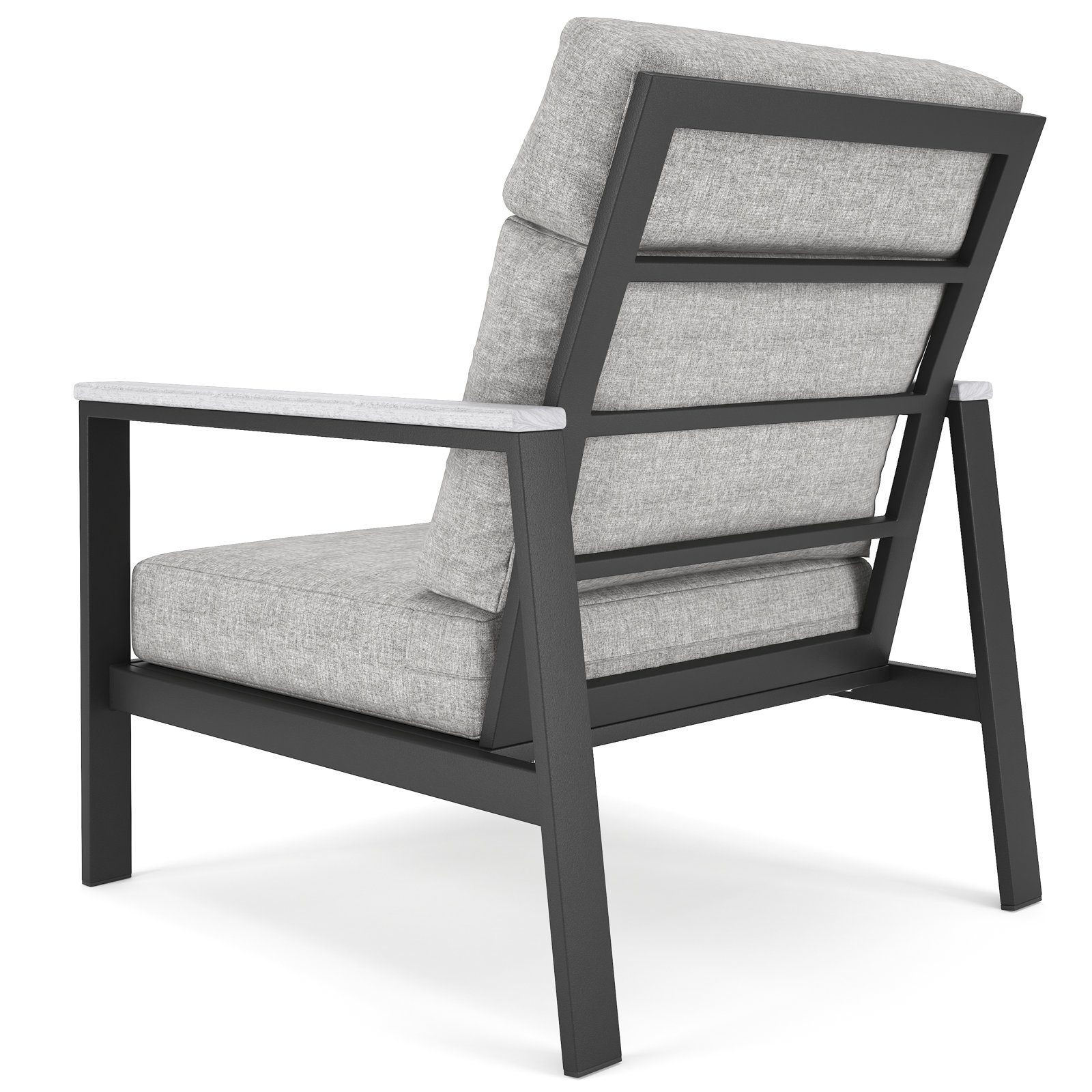 Townsend Sunbrella® Patio Lounge Chair, White, Canvas Granite, Yes