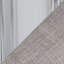 Chaise de travail en métal chromé et tissu gris
