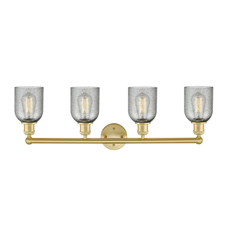 Reiko 4 - Light Dimmable Vanity Light, Charcoal, Satin Gold