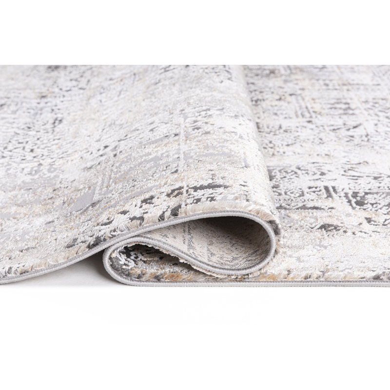 Jubaira Abstract Indoor Rug, Round 5'3"