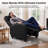 25.2" W Compact Ergonomic Massage Push-Back Recliner-1438641476