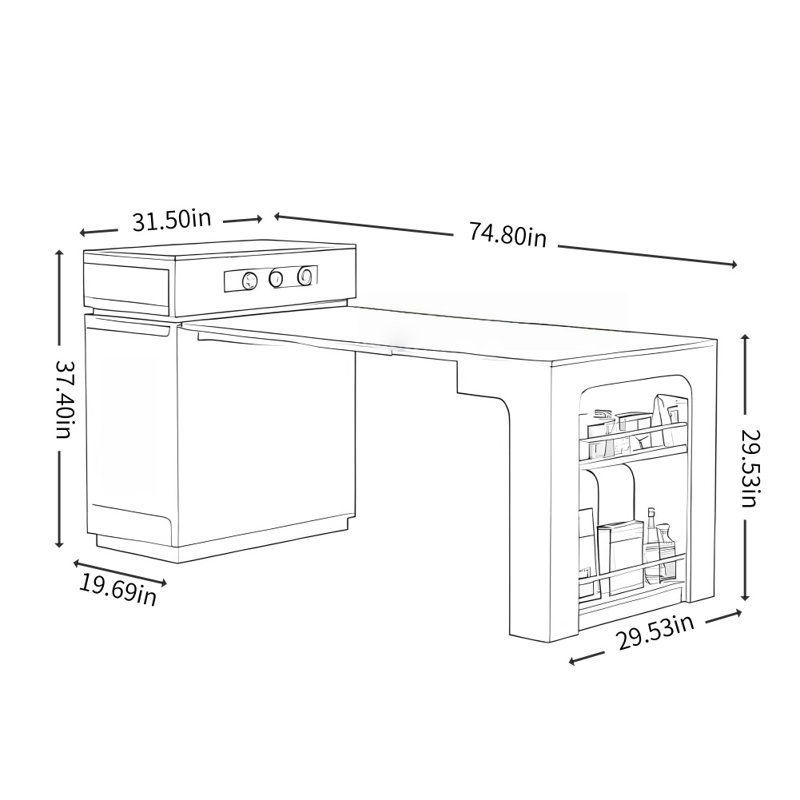 Table de salle à manger de luxe rétro française