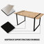 Table et chaise de salle à manger 59 ", style industriel rustique. Structure en métal de table pour la durabilité. Chaises sans accoudoirs en polyuréthane avec rembourrage épais. Tendance. Sièges polyvalents. Support de dossier ergonomique. Facile