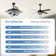 Elfred 42'' Modern DIY Shape Ceiling Fan with Lights, 6-Speed DC Motor Dimmable LED Ceiling Fan
