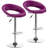 Mells Swivel Upholstered Adjustable Height Counter Stool with Metal Frame,Bar Stools-943551219-959833008