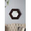 Miroir hexagonal 18,5 "x 18,5" avec cadre en bois massif-873338505