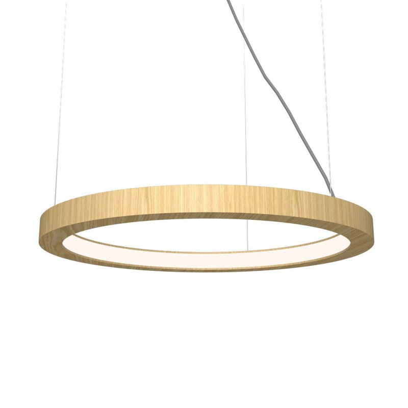 1 - Light LED Chandelier, 1.18" H x 39.37" W x 39.37" D, Charcoal