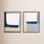 Composition in Blue 2-Piece Print Set