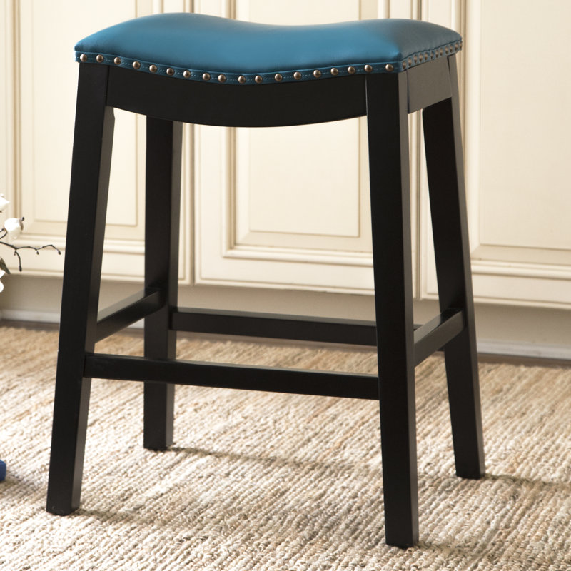 Tabouret de bar Oglethorpe, Bleu sarcelle, Tabouret de comptoir (assise de 26 po de hauteur)
