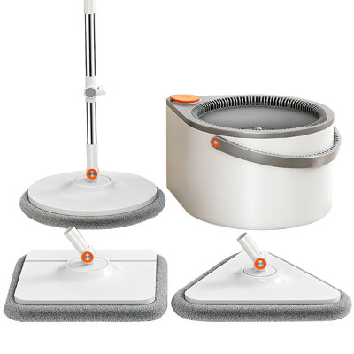 Ensemble de vadrouille et seau 3 en 1 Joybos, blanc
