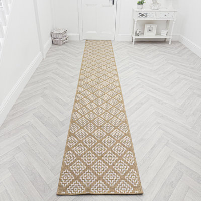 Runner Geometric Shapes Flatweave Area Rug