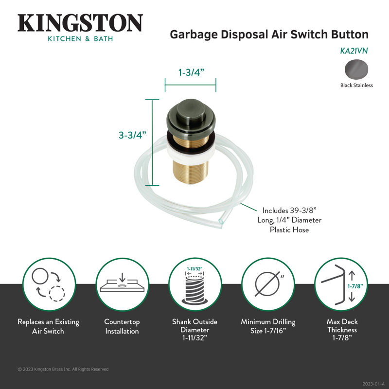 Trimscape Garbage Disposal Air Switch