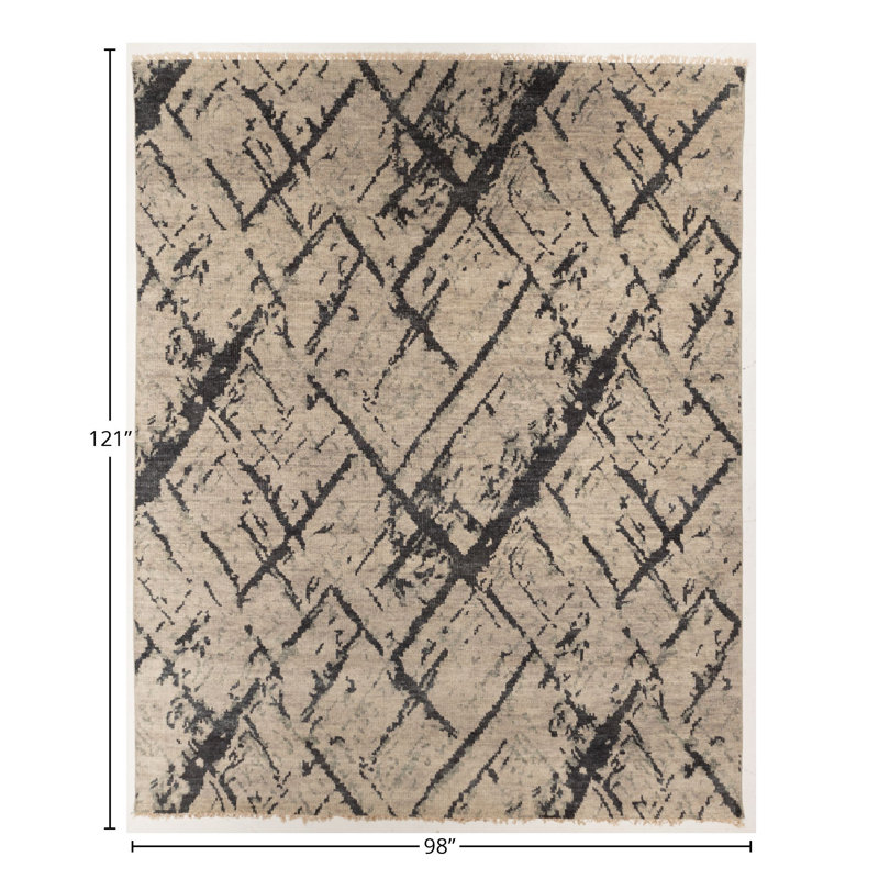 Hand Knotted Abstract Rug