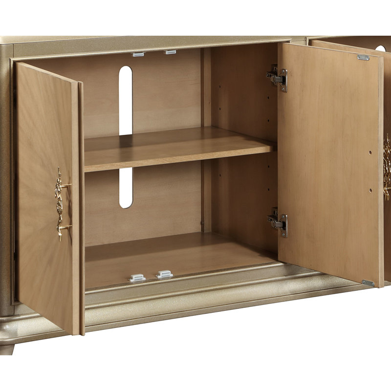 Armoire console en chêne naturel Dodie