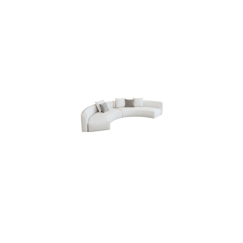 Canapé semi-circulaire, H 27,56 po x l 110,23 po x P 64,96 po, 4