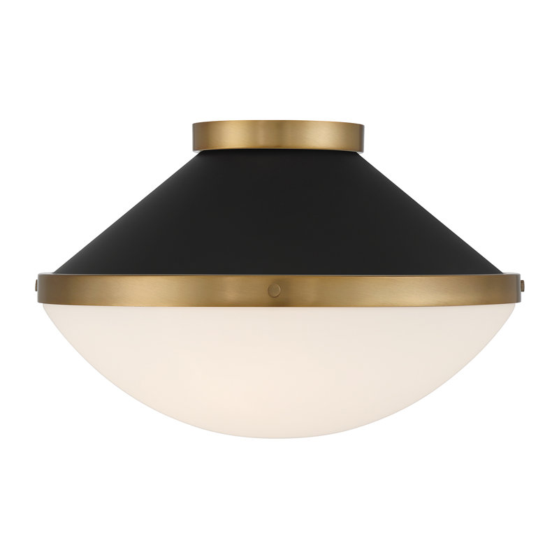Plafonnier encastré 2 lumières Boldberg, Noir mat