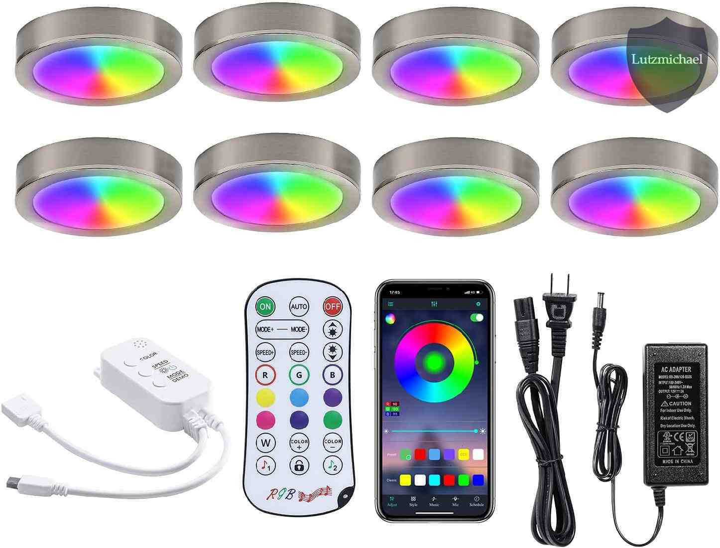 Rgb puck outlet lights