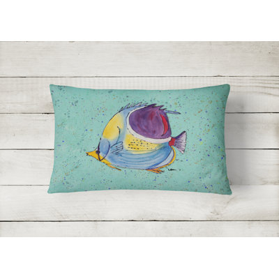 Tropical Fish Indoor/Outdoor Throw Pillow