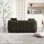 Pouf géant de 168 cm en chenille vert olive - Canapé deux places avec coussins, canapé en mousse confortable-952939500