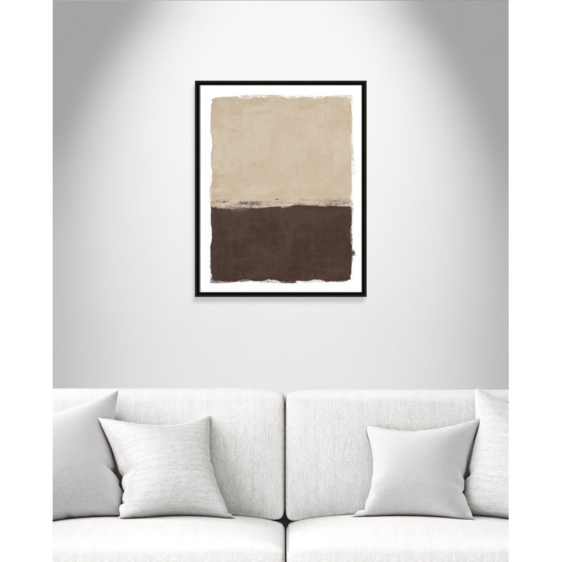 «Brownie Sundae II» par Natalie Carpentieri, L 23,5 po x H 29,5 po, Flottant espresso