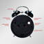 Roman Numeral Quartz Movement / Crystal Alarm Tabletop Clock Black