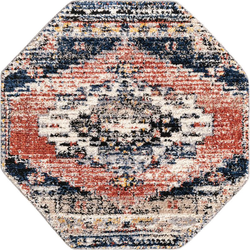 Tucson Geometric Indoor Rug, Octagon 4' x 4'