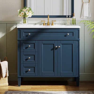 Meuble-lavabo simple 36 po avec comptoir