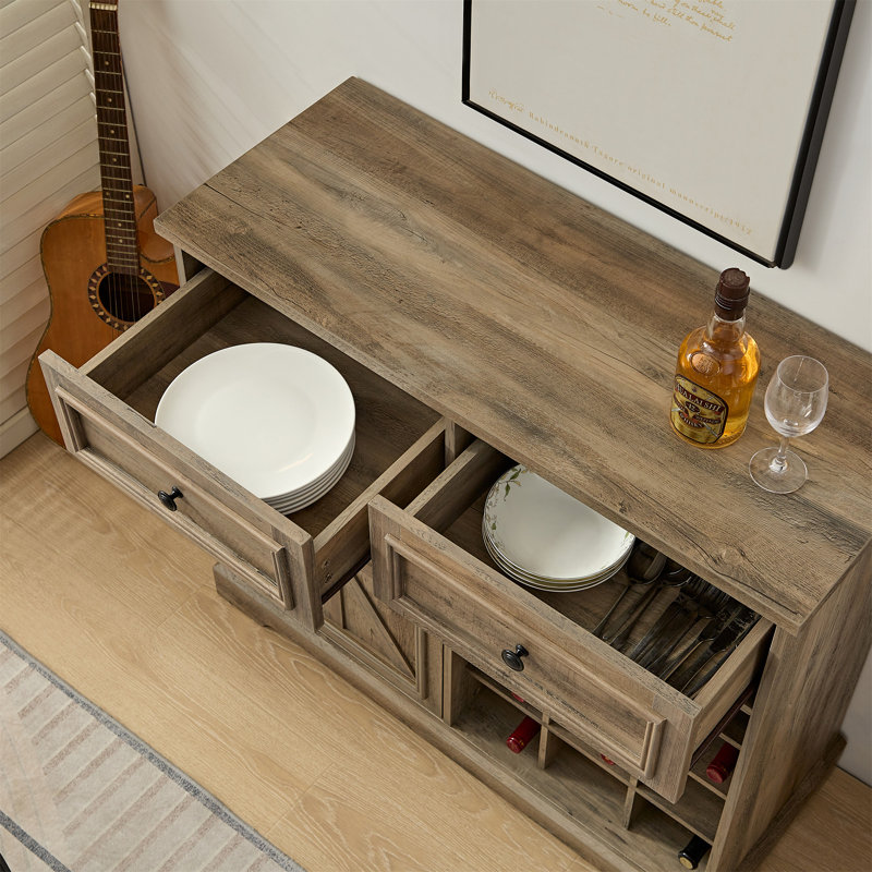 Armoire bar 2 tiroirs Farmhouse