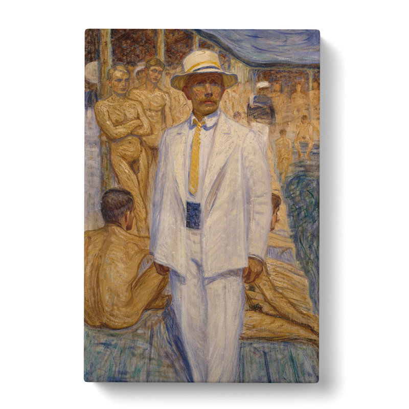 Self-Portrait by Eugene Jansson - Wrapped Canvas, 76cm H x 50cm W x 3cm D