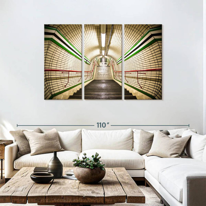 Lilie Subway Staircase, 48" H x 74" W