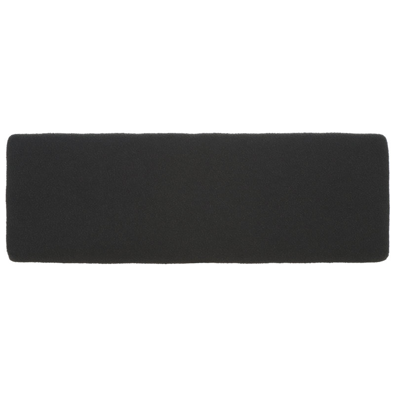Janeen Boucle And Metal Bench, Black, Black 