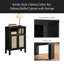 Armoire de style nordique, armoire à café, buffet avec rangement, avec tablette réglable-2076104312