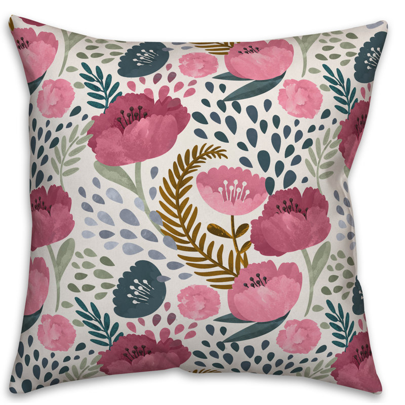 Floral Pillow Cover