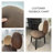 Brown Solid back side Chair(Set of 2)