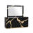 65.6" W Contemporary Dresser, Black/Gold