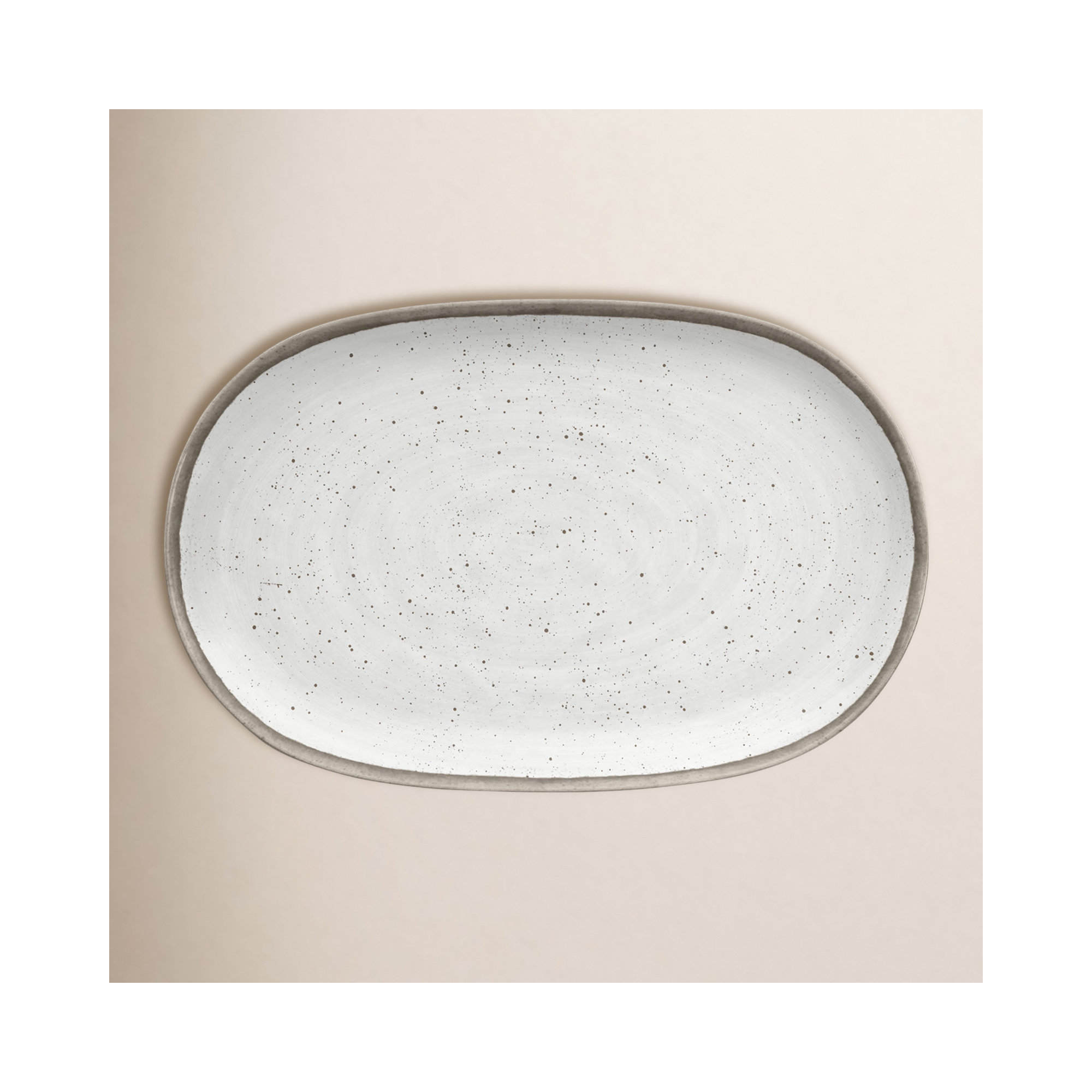 Laya Speckled Melamine Serving Platter