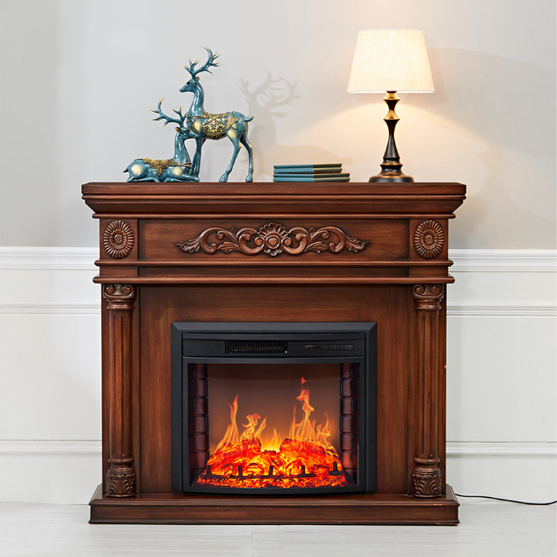 American retro decorative fireplace cabinet