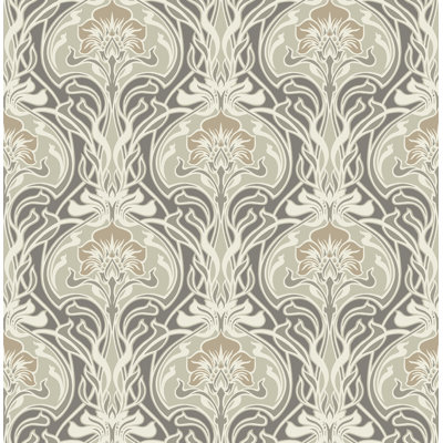 Fallon Brown Peel and Stick Wallpaper
