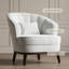 Élégant fauteuil d'appoint en tonneau rembourré Ava-320575100