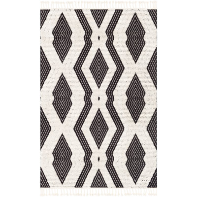 Dingle Moroccan Black/Ivory Area Rug