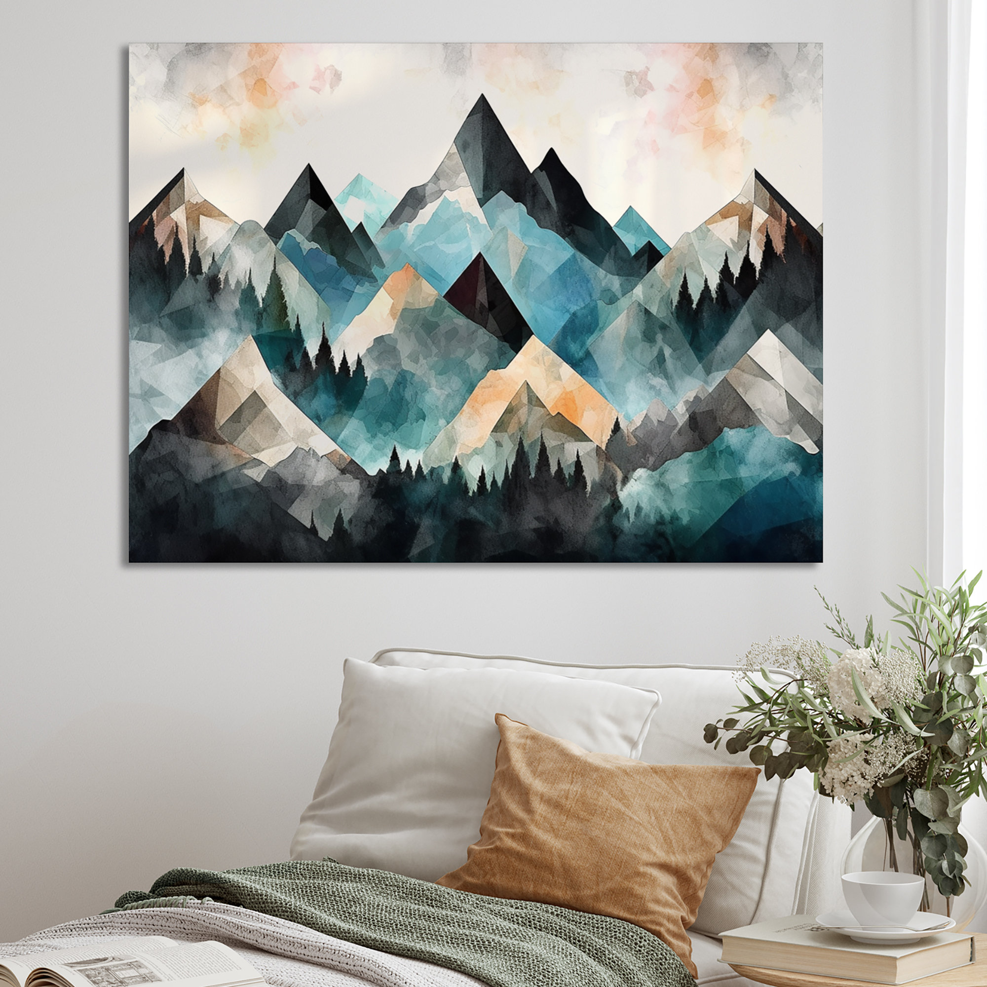 Millwood Pines Minimalism Winter Mountains III - Minimalism Landscape ...