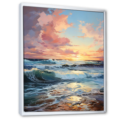" Beach Sunrise Tranquil Horizons "