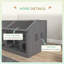 Wooden Hamster Cage for Gerbils with Suspension Bridge Ladders