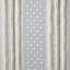 Panneau de rideau en polyester 2 pièces avec rayures capitonnées blanc / taupe-1086665472