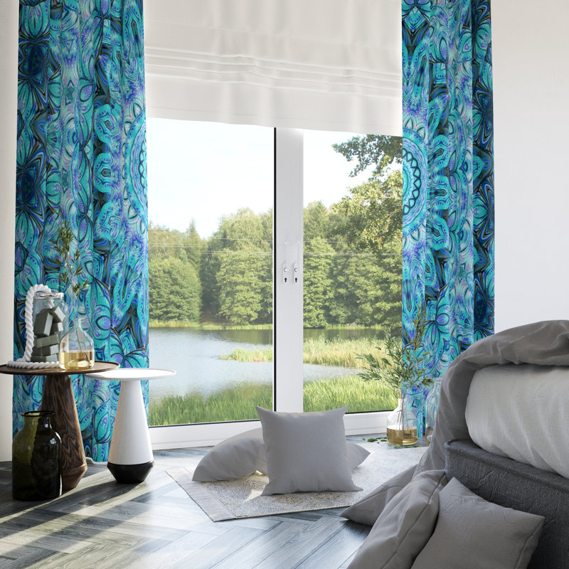 Semi Sheer Curtain Pair, 20" W x 52" L