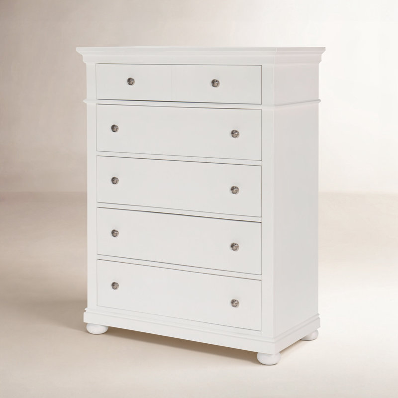 Jayden Drawer Chest (5 Drawers), White